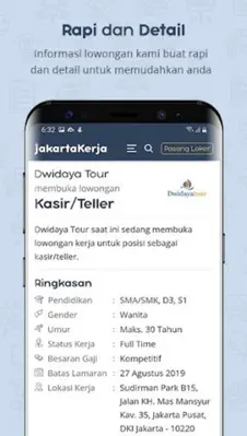 LOKER JAKARTA - Lowongan Kerja android App screenshot 2