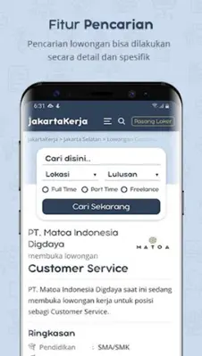 LOKER JAKARTA - Lowongan Kerja android App screenshot 3