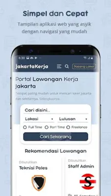 LOKER JAKARTA - Lowongan Kerja android App screenshot 4